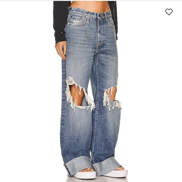 New R13 Lisa Baggy Jeans in Reese Wash Size 26 - Picture 9 of 10